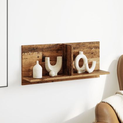 Стенен шкаф, 70x16,5x30 см, старо дърво, инженерно дърво