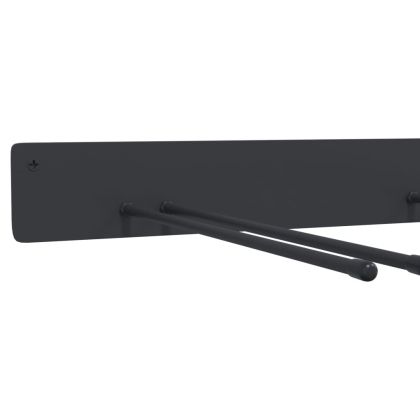 Стелаж за съхранение на градински инструменти, черни стомана