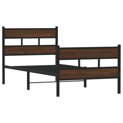 Рамка за легло без матрак, с табла и подложка, 90x200 см