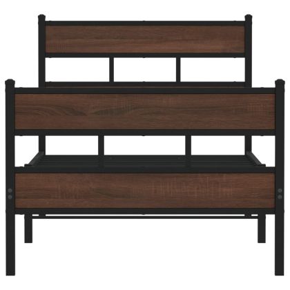 Рамка за легло без матрак, с табла и подложка, 80x200 см