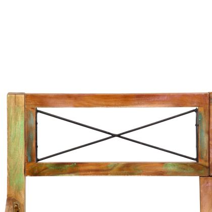 Рамка за легло без матрак, регенерирано дърво масив, 140x200 см