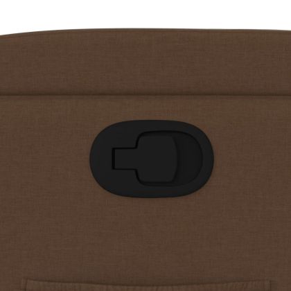 Изправящ реклайнер стол, кафяв, текстил