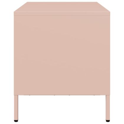 ТВ шкаф, розов, 68x39x43,5 см, студеновалцувана стомана