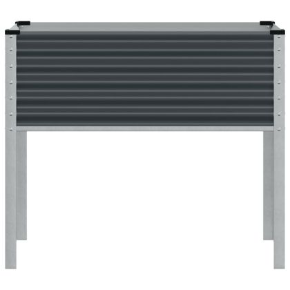 Градинска саксия, антрацит, 100x45x90 см, стомана