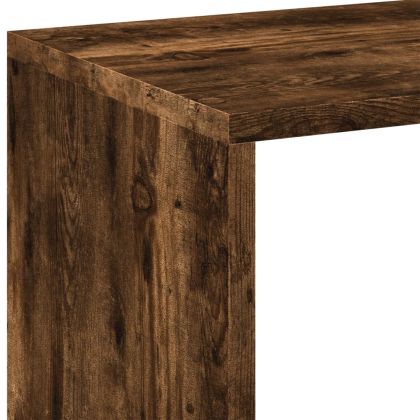 Разделител за стая / библиотека, опушен дъб, 102x29x103,5 см