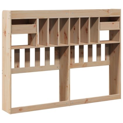 Горна табла с място за съхранение, 140 см, масивно дърво бор