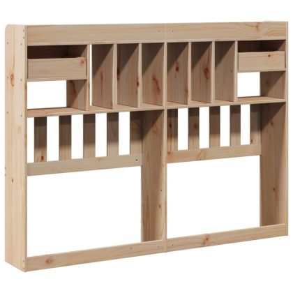 Горна табла с място за съхранение, 160 см, масивно дърво бор