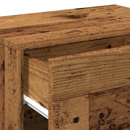 Нощно шкафче, стенен монтаж, старо дърво