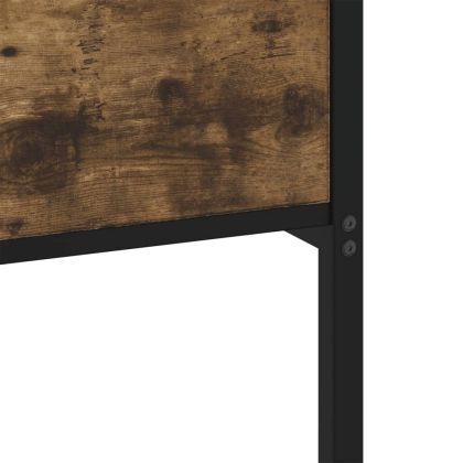 Рамка за легло без матрак опушен дъб 140x200 см инженерно дърво