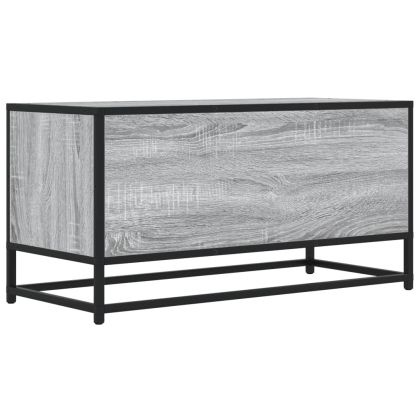 ТB шкаф, сив сонома, 80x34,5x40 см, инженерно дърво и метал