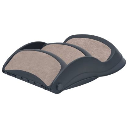 Сгъваема кучешка стълба с 3 стъпала, тъмносива