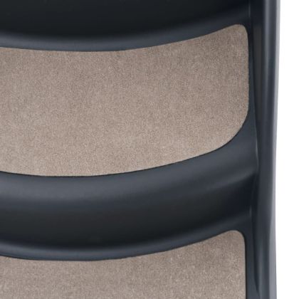 Сгъваема кучешка стълба с 3 стъпала, тъмносива