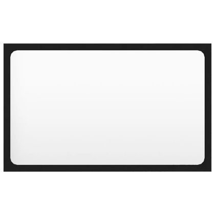 Комплект мебели за баня, черен, ПДЧ