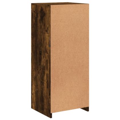 Сайдборд с LED светлини, oпушен дъб, 41x37x100 см