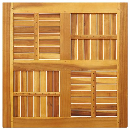 Плот за маса, 80x80x2,2 см, квадратен, акациево дърво масив