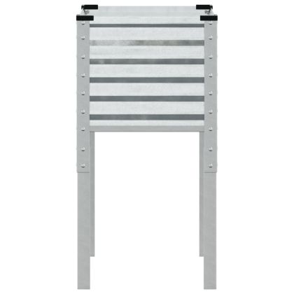 Градинска саксия 45x45x88 см, поцинкована стомана