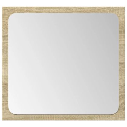 Комплект шкафове за баня от 3 части дъб сонома инженерно дърво