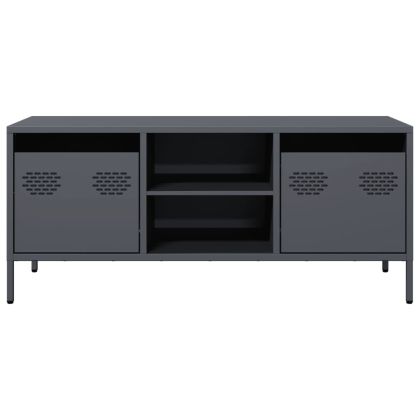 ТВ шкаф, антрацит, 101,5x39x43,5 см, студеновалцувана стомана