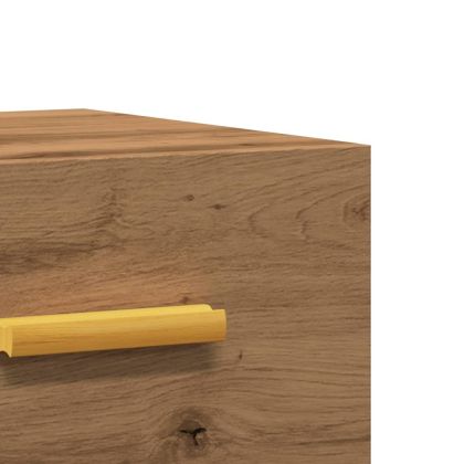 Нощно шкафче за стенен монтаж, дъб артизан, 35x35x20 см