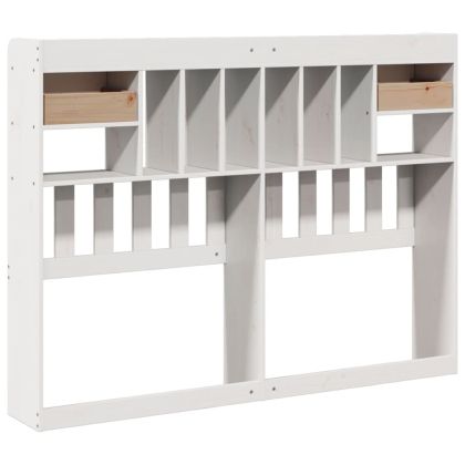 Горна табла с място за съхранение, 140 см, масивно дърво бор