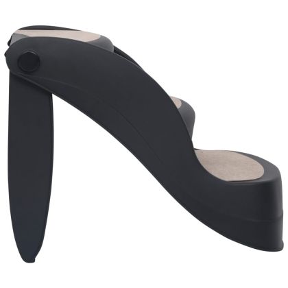 Сгъваема кучешка стълба с 3 стъпала, черна