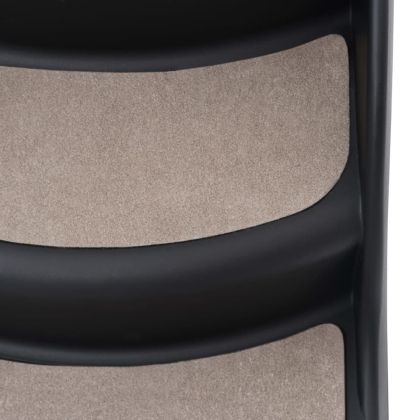 Сгъваема кучешка стълба с 3 стъпала, черна