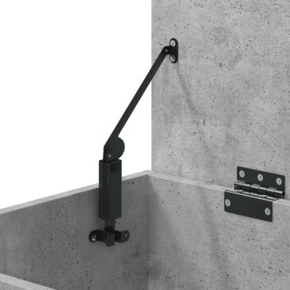 Пейка за обувки, бетонно сива, 60x30x45 см, инженерно дърво