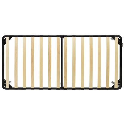 Рамка за легло, черна, метал, 100x200 cм