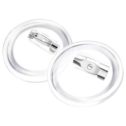 Комплект бутонни значки със закопчалки 100 бр акрил 25 мм