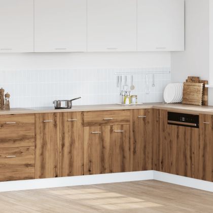 Шкаф с чекмеджета "Lyon", дъб Artisan, 60x46x81,5 см, инженерно дърво