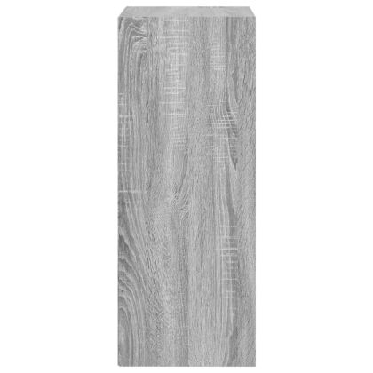 Библиотека, сив сонома, 40x30x77 см, инженерно дърво