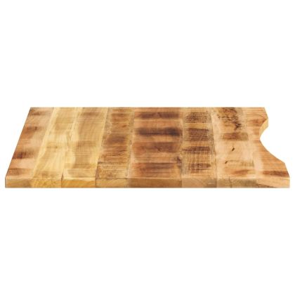 Плот за бюро с извивка 100x80x2,5 см грубо мангово дърво масив