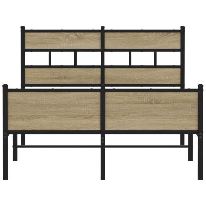 Рамка за легло без матрак сонома дъб 120x190 см инженерно дърво