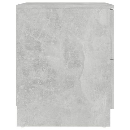 Нощнo шкафче, бетонно сиво, 40x40x50 см, ПДЧ