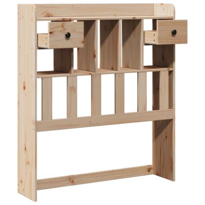 Горна табла с място за съхранение, 100 см, масивно дърво бор