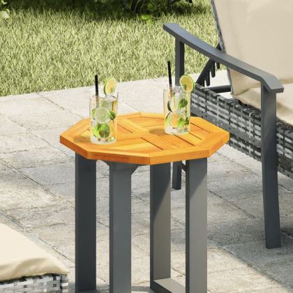 Плот за маса 40x40x2 см осмоъгълен масивна дървесина акация