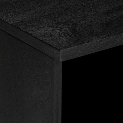 ТВ шкаф, черен, 80x33x46 см, инженерно дърво