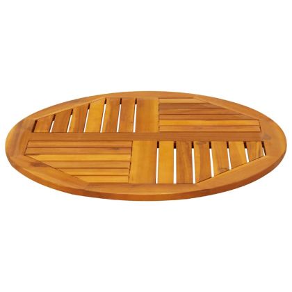 Плот за маса, Ø70x2 см, кръгъл, акациево дърво масив