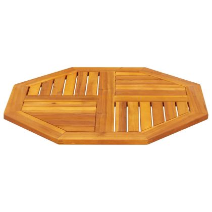 Плот за маса 70x70x2 см осмоъгълен масивна дървесина акация