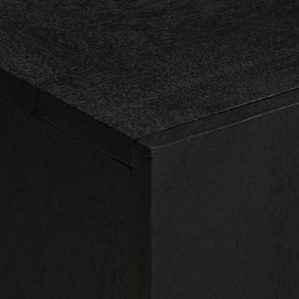 ТВ шкаф, черен, 105x33x46 см, инженерно дърво