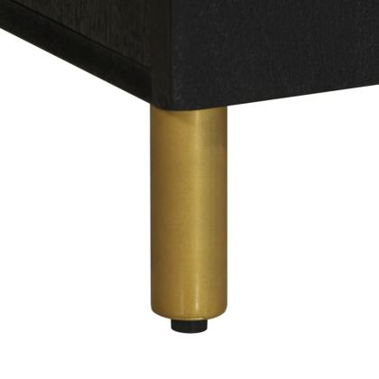 ТВ шкаф, черен, 105x33x46 см, инженерно дърво