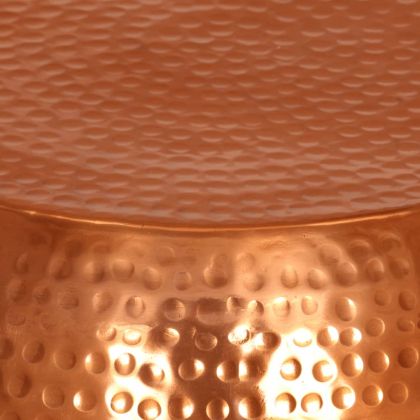 Маса за кафе, месинг, Ø55x28 см, алуминий