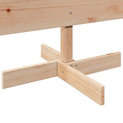 Дървена коледна елха за декорация 180 см масивно чамово дърво