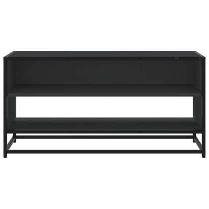 ТB шкаф, черен, 91x40x46 см, инженерно дърво и метал