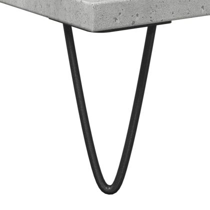 Шкаф за мивка за баня, бетонно сив, 65x33x60см, инженерно дърво