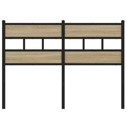 Горна табла, дъб сонома, 120 см, желязо и инженерно дърво