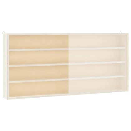 Дървена колекционерска витрина с врати 80x8,5x37 см