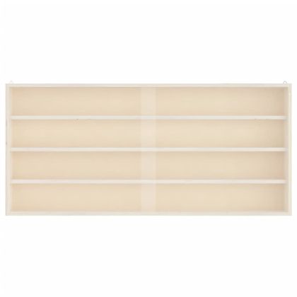 Дървена колекционерска витрина с врати 80x8,5x37 см