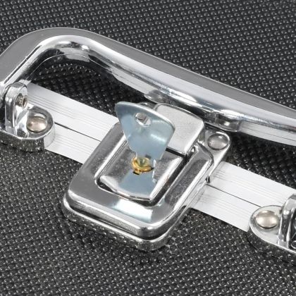 Куфар за гримове, 22x30x21 см, черен, алуминий