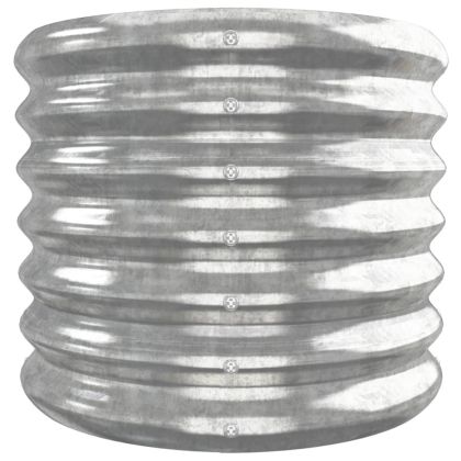 Градинска повдигната леха поцинкована стомана сребрист